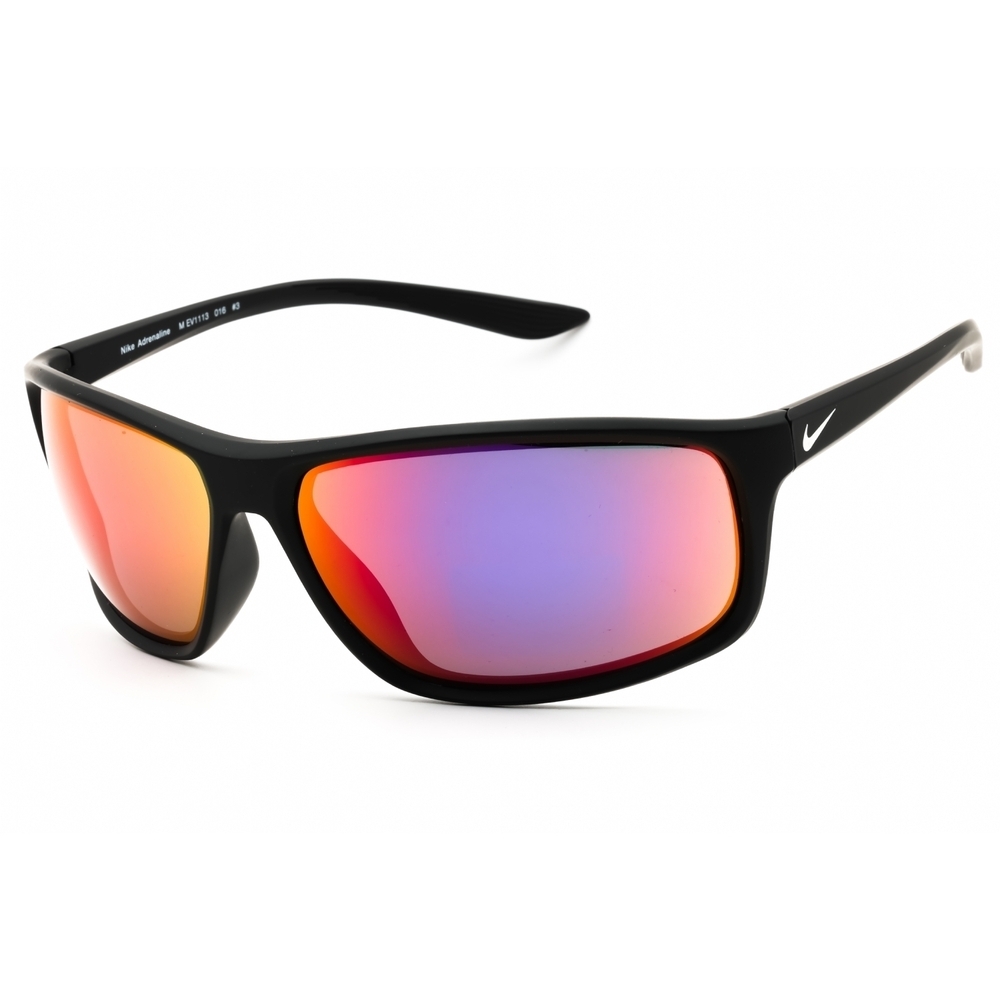 NWT Nike EV1113 Matte Black-Grey Rectangle 66mm Sunglasses